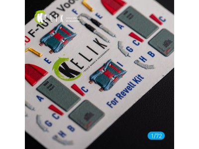 F-101 Voodoo - interior 3D decals for Revell kit 