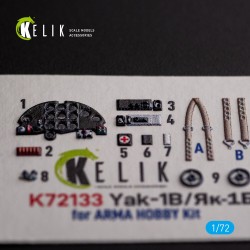 Yak-1B - interior 3D decals for Arma Hobby kit  2