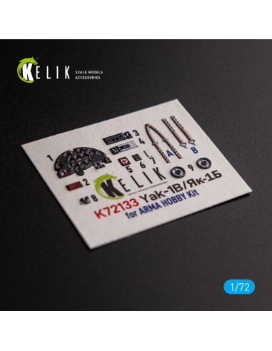 Yak-1B - interior 3D decals for Arma Hobby kit 