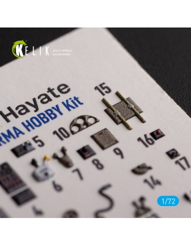 Ki-84 Hayate - interior 3D decals for Arma Hobby kit 