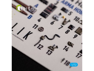 Ki-84 Hayate - interior 3D decals for Arma Hobby kit 