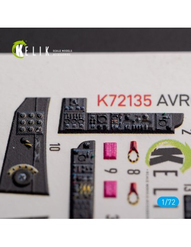 AVRO VULCAN B.2 Front cockpit - interior 3D decals for Airfix kit 