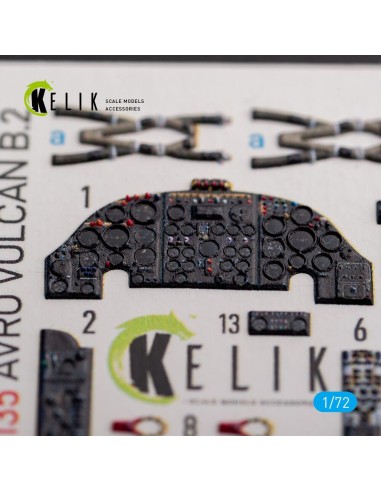 AVRO VULCAN B.2 Front cockpit - interior 3D decals for Airfix kit 
