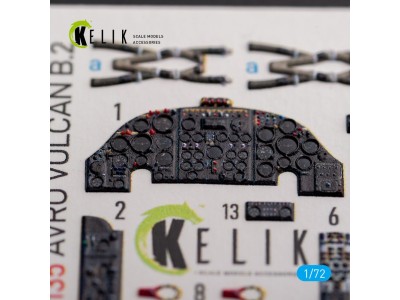 AVRO VULCAN B.2 Front cockpit - interior 3D decals for Airfix kit 