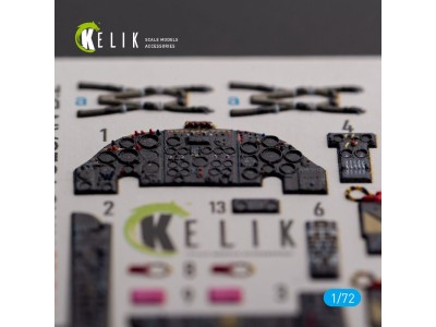 AVRO VULCAN B.2 Front cockpit - interior 3D decals for Airfix kit 