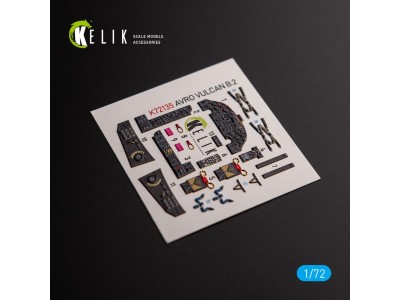 AVRO VULCAN B.2 Front cockpit - interior 3D decals for Airfix kit 