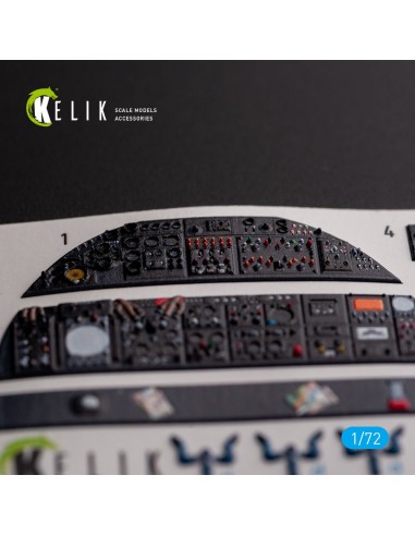 AVRO VULCAN B.2 Rear cockpit - interior 3D decals for Airfix kit 