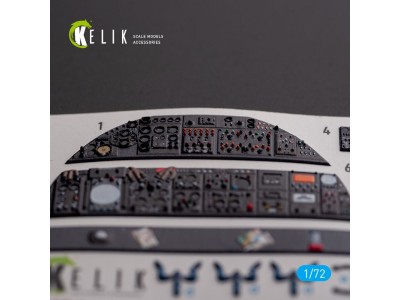 AVRO VULCAN B.2 Rear cockpit - interior 3D decals for Airfix kit 