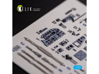 Il-2 Shturmovik - interior 3D decals for Tamiya kit 