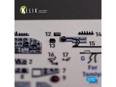 Il-2 Shturmovik - interior 3D decals for Tamiya kit 