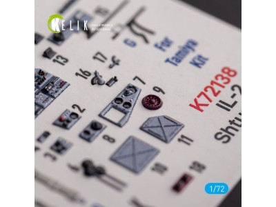 Il-2 Shturmovik - interior 3D decals for Tamiya kit 