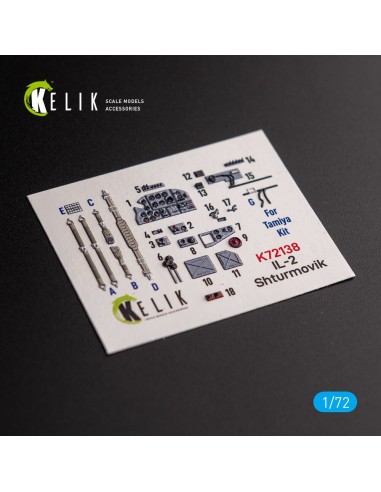Il-2 Shturmovik - interior 3D decals for Tamiya kit 