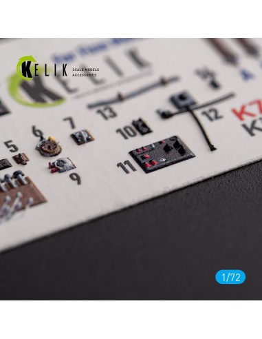 Ki-100-I - interior 3D decals for FineMolds kit 