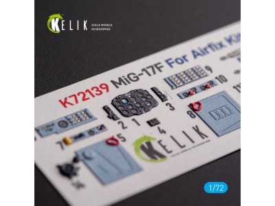 Mig-17 Fresco (Shenyang J5) - interior 3D decals for Airfix kit 