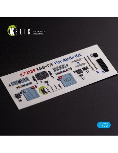 Mig-17 Fresco (Shenyang J5) - interior 3D decals for Airfix kit 