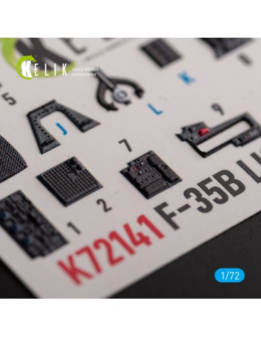 F-35B - interior 3D decals for Tamiya kit 