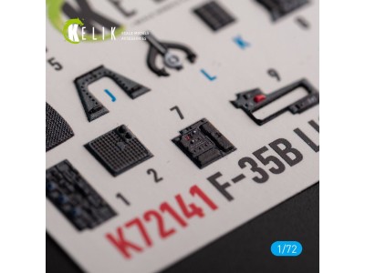 F-35B - interior 3D decals for Tamiya kit 