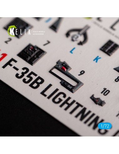 F-35B - interior 3D decals for Tamiya kit 
