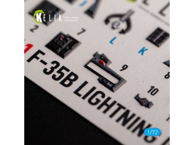 F-35B - interior 3D decals for Tamiya kit 