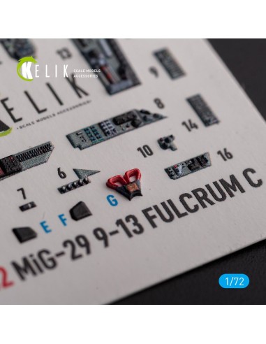 Mig-29 Fulcrum-C 9-13 interior 3D decals for GWH kit 