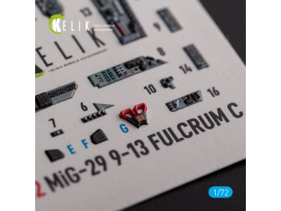Mig-29 Fulcrum-C 9-13 interior 3D decals for GWH kit 