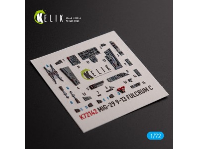 Mig-29 Fulcrum-C 9-13 interior 3D decals for GWH kit 