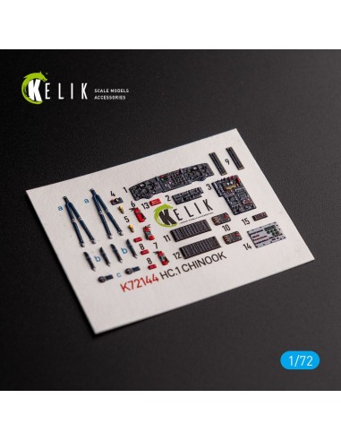 HC.1 Chinook - interior 3D decals for Airfix kit 