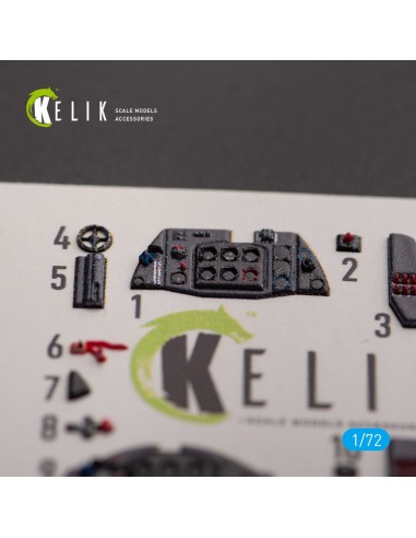 Me 163 B/S Komet - interior 3D decals for Hobby 2000/Academy kit 