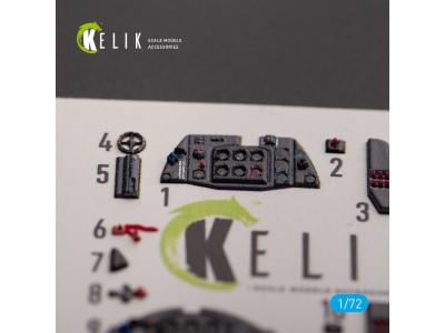 Me 163 B/S Komet - interior 3D decals for Hobby 2000/Academy kit 
