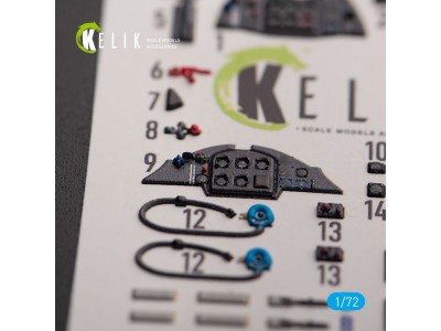 Me 163 B/S Komet - interior 3D decals for Hobby 2000/Academy kit 