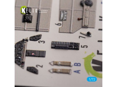 Brewster 239E - interior 3D decals for Hobby 2000/Hasegawa kit 