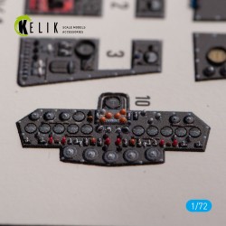 Vickers Valiant B(PR)K.1 front cockpit - interior 3D decals for Airfix kit  2
