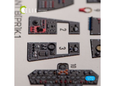 Vickers Valiant B(PR)K.1 front cockpit - interior 3D decals for Airfix kit 