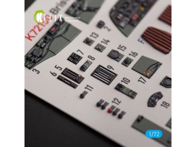 Bristol Beauhfighter TF.X - interior 3D decals for Airfix kit 