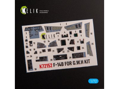 F-14B - interior 3D decals for GWH kit 