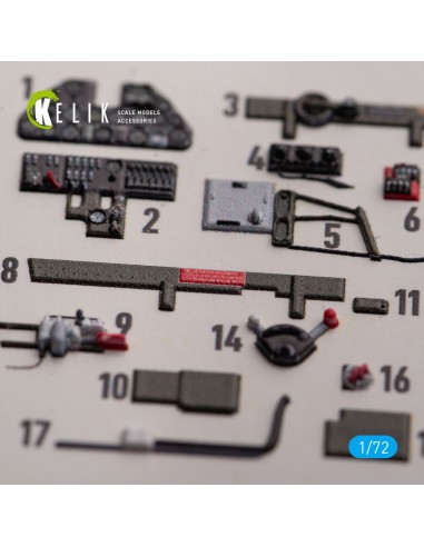 P-40K - interior 3D decals for Special Hobby kit 