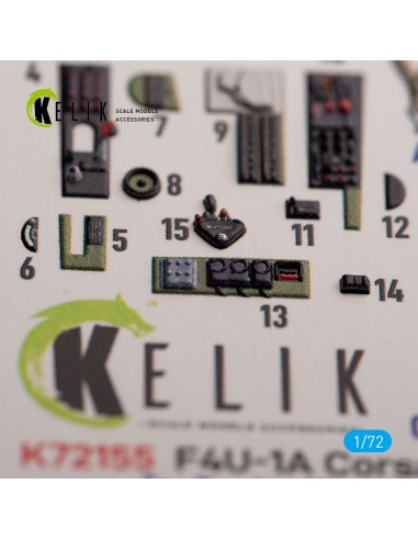 F4U-1A Corsair - interior 3D decals for Tamiya kit 