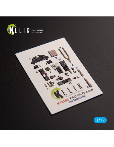 F4U-1A Corsair - interior 3D decals for Tamiya kit 