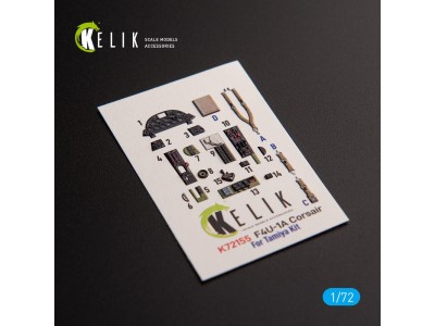 F4U-1A Corsair - interior 3D decals for Tamiya kit 
