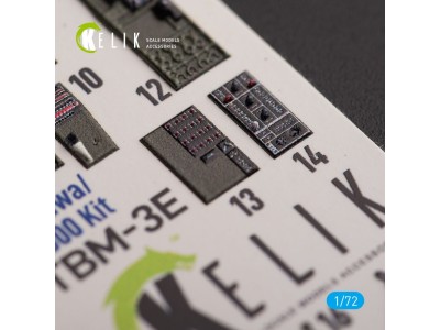 TBM-3E - interior 3D decals for Hobby 2000/Hasegawa kit 