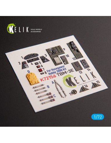 TBM-3E - interior 3D decals for Hobby 2000/Hasegawa kit 