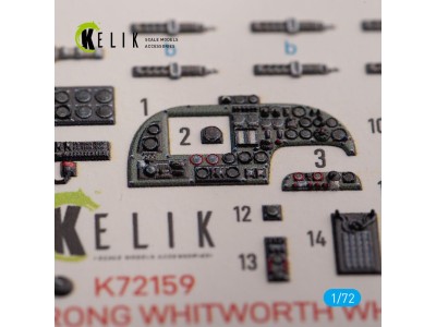 ARMSTRONG WHITWORTH WHITLEY MK.V - interior 3D decals for Airfix kit 