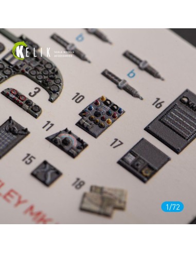 ARMSTRONG WHITWORTH WHITLEY MK.V - interior 3D decals for Airfix kit 