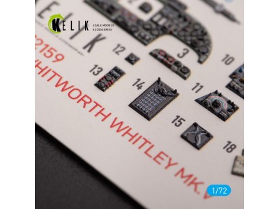 ARMSTRONG WHITWORTH WHITLEY MK.V - interior 3D decals for Airfix kit 