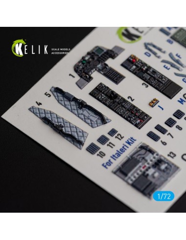 OA-10A Thunderbolt - interior 3D decals for Italeri kit 