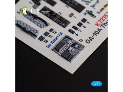 OA-10A Thunderbolt - interior 3D decals for Italeri kit 