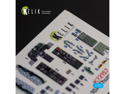 OA-10A Thunderbolt - interior 3D decals for Italeri kit 