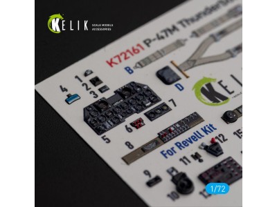 P-47M Thunderbolt- interior 3D decals for Revell kit 