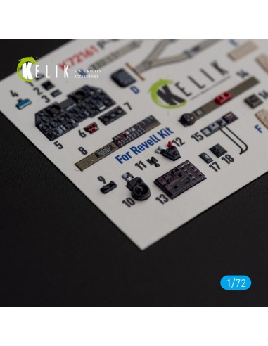 P-47M Thunderbolt- interior 3D decals for Revell kit 
