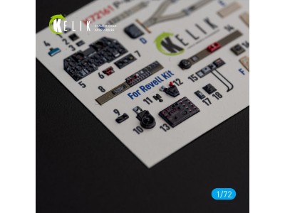 P-47M Thunderbolt- interior 3D decals for Revell kit 